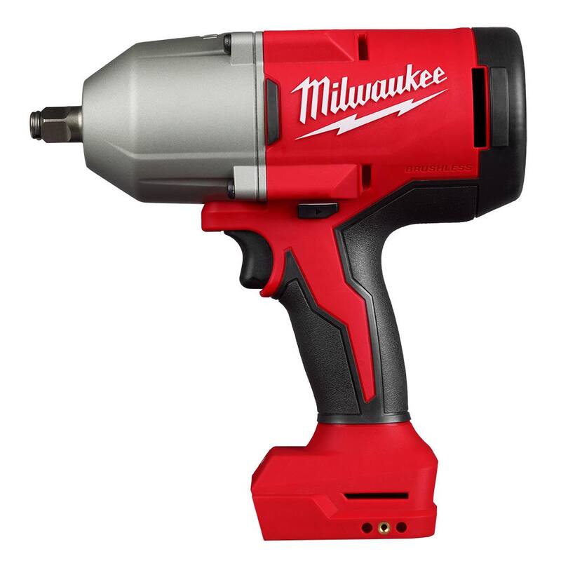 Llave de impacto de alto torque Milwaukee M18 de 18 voltios de iones de litio sin escobillas de 1/2 pulg. con anillo de fricción (solo herramienta) - 2666-20