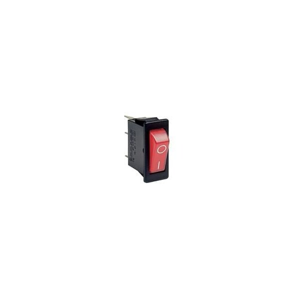 Interruptor basculante arcoeléctrico, Spst, con pestillo, terminal de conexión rápida, actuador tipo Softline Matt, montaje en panel - C5503ATBR7.