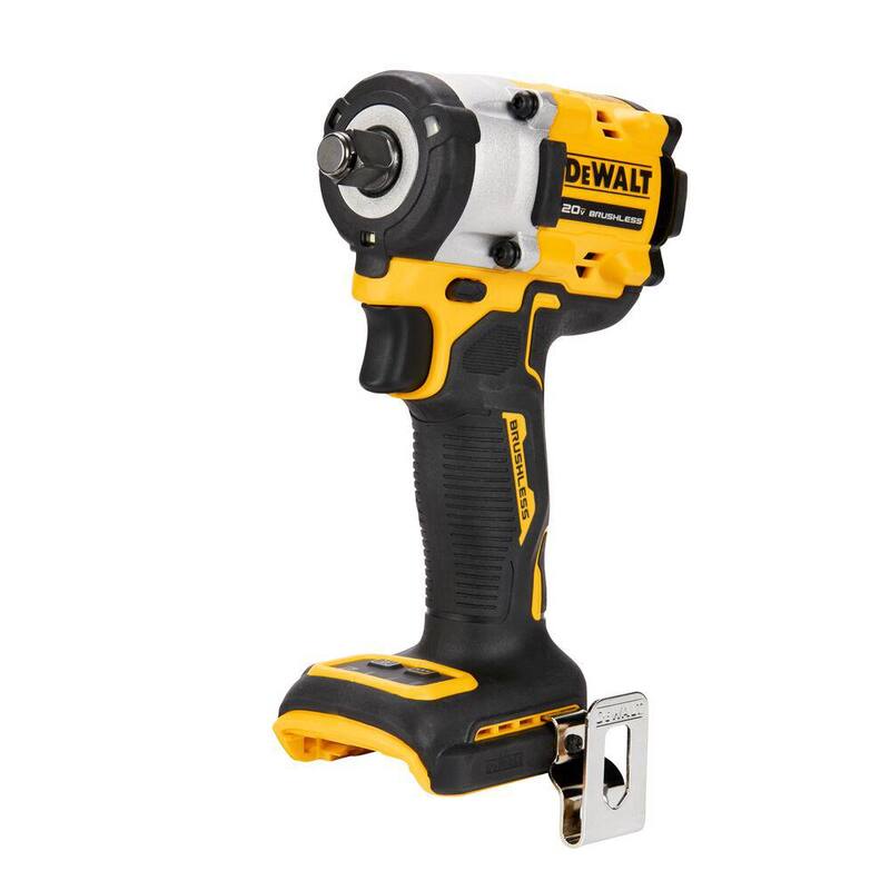 DEWALT ATOMIC 20V MAX Llave de Impacto Inalámbrica con Motor sin Escobillas de Ion de Litio de 1/2 pulg. de Velocidad Variable con Batería de 5 Ah y Cargador - DCF921P1