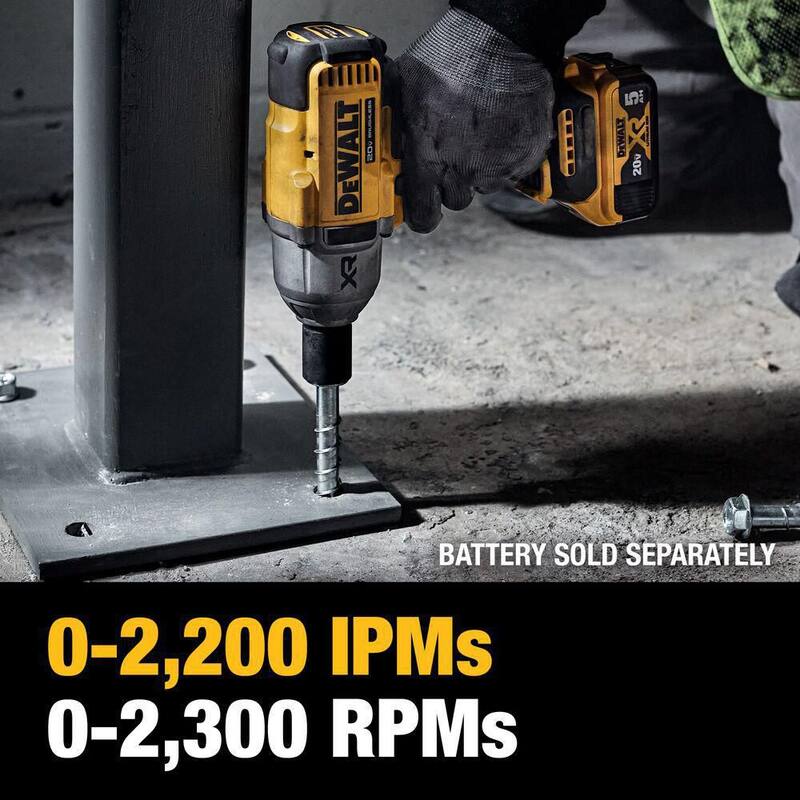 Llave de impacto inalámbrica DEWALT 20V MAX de 1/2 pulgada (Herramienta solamente) - DCF900B