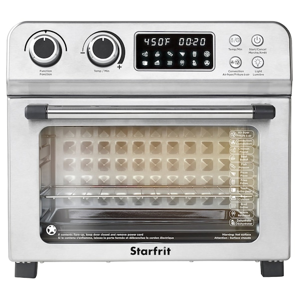 Starfrit 20.885-Quart 1,700-Watt Air Fryer Toaster Oven - 024615-001-0000