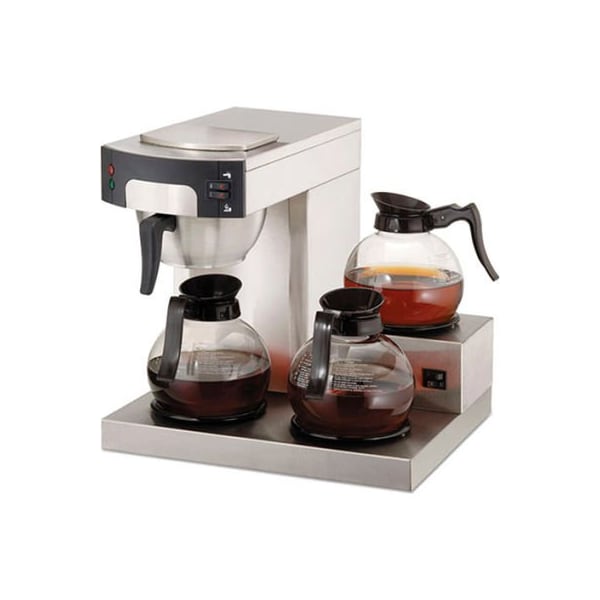 Coffee Pro Coffee Pro OGFCPRLG 3-Burner Coffee Maker, Stainless Steel, 36 Cups - OGFCPRLG