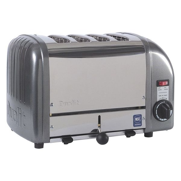 Cadco 13 1/2 in 4 Slot Gray Toaster - CTW-4M
