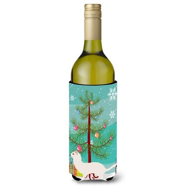 Carolines Treasures Carolines Treasures BB9239LITERK Stoat Short-Tailed Weasel Christmas Wine Bottle Beverge Insulator Hugger - BB9239LITERK