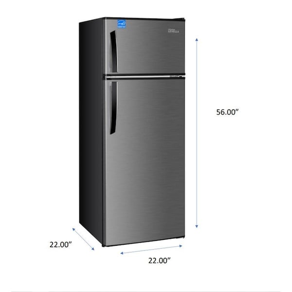 Premium Levella 7.3 cu ft Energy Star Top Freezer Refrigerator in Silver - PRF7360HS