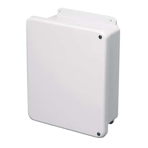 Wiegmann Fiberglass Electrical Enclosures, 10 in H, 4 in D, 8 in W, NEMA 4X, 6P, 12, Hinged - HW-WHJ100804CHSC