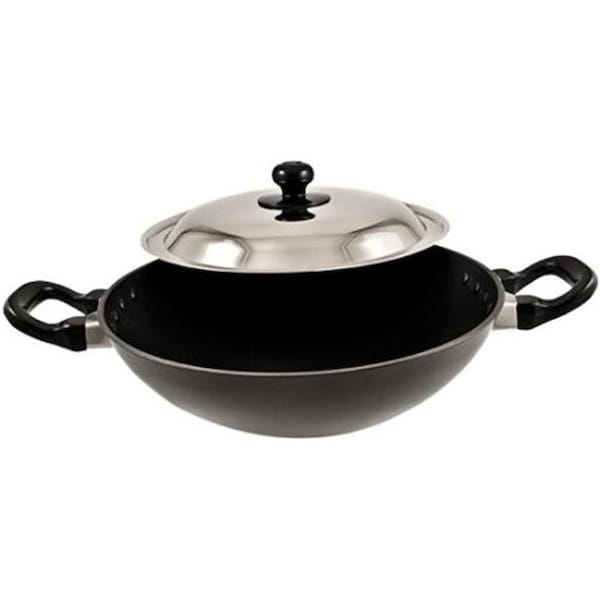 Hawkins Hawkins Q55 Futura Non-Stick Deep-Fry Pan(Kadhai) with Steel Lid and Round Bottom - 2.5 Litres - Q55