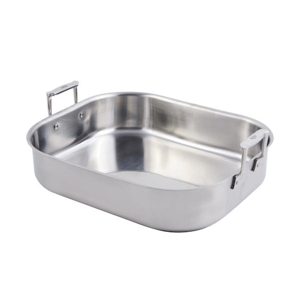 Bon Chef Cucina Rotisserie Pan - Ind Btm   16 1/2" X 14 1/4" X 4"  / 10 Qt - 60010CLD