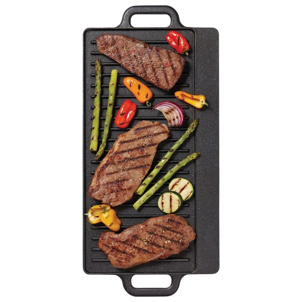 The Rock By Starfrit THE ROCK by Starfrit Traditional Cast Iron Reversible Grill/Griddle - 032225-003-0000