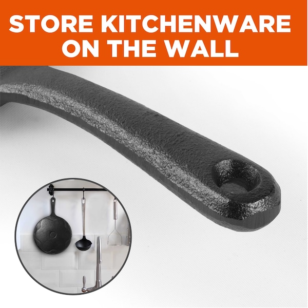 Commercial Chef Cast Iron Pancake Pan, Makes 7 Mini Silver Dollar Pancakes - CHCI172