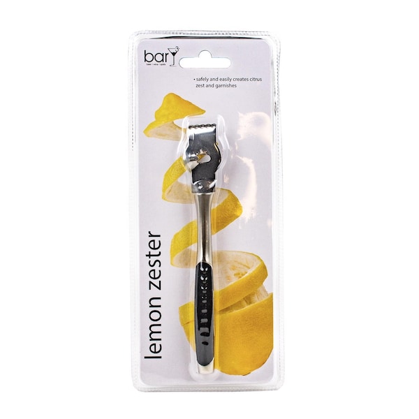 Bary3 BlackSilver Stainless Steel Lemon Zester - BAR-0755