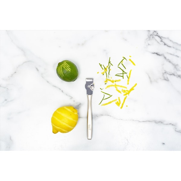 Bary3 BlackSilver Stainless Steel Lemon Zester - BAR-0755