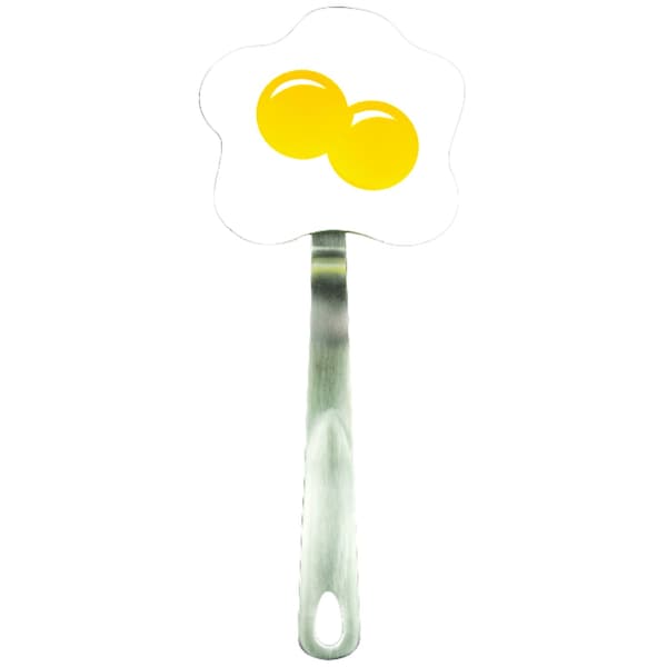 Tovolo Spatulart 4.8 in. W X 13.25 in. L White and Yellow Nylon/Stainless Steel Egg Turner - 80-3916