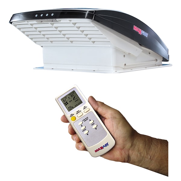 Maxx Air MAXXAIR 00-07500K MaxxFan Deluxe with Remote - Smoke - 00-07500K