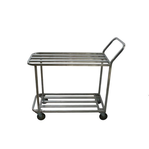 Prairie View Industries Welded T-Bar Aluminum Utility Carts with 2 Tier - 41 x 54 x 20 in. - WUC2048