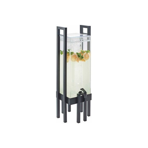 Cal Mil Plastics Cal-Mil 3302-3INF-74 One by One Acrylic Beverage Dispenser Inf. Chamber 3 GAL. 9"W x 28-1/2"H Silver - 3302-3INF-74
