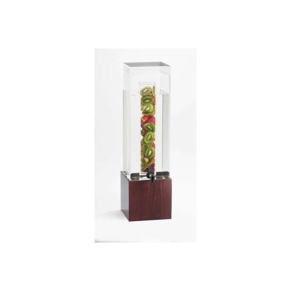 Cal Mil Plastics Cal-Mil 1527-1INF-60 Bamboo Infusion Beverage Dispenser 1-1/2 Gallon 8-1/4"W x 9-3/4"D x 22-3/4"H - 1527-1INF-60