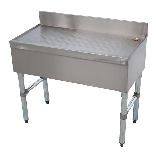 Advance Tabco Special Value Bar Type Drainboard free-standing 48 in.W x 18 in.D x 33 in.H - SLD-4-X