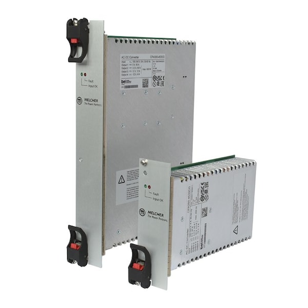 Bel Power Solutions AC to DC Power Supply, 90 to 264V AC, 5/3.3/12/-12V DC, 200W, 40/40/5.5/2A, Compact PCI - CPA200-4530G