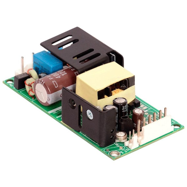 Bel Power Solutions Power Supply, 90 to 264V AC, 3.3/5.2/-12.8V DC, 40W, 6/3/0.5A, Chassis - ABC40-3003G