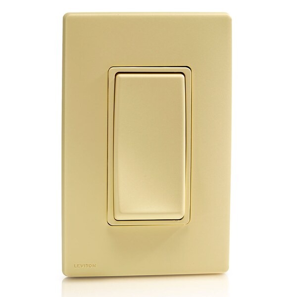Interruptor basculante Leviton RENU 15A 3W SWITCH en color SEDA DE MAÍZ - RE153-CS
