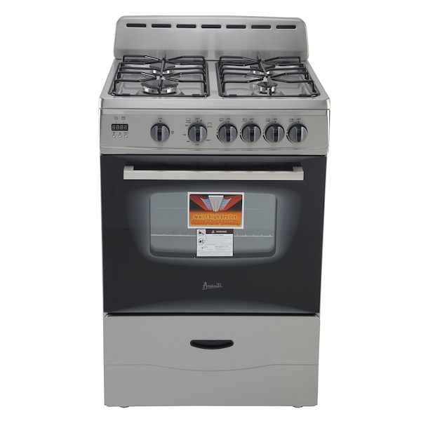 Avanti Avanti 24" Gas Range, Stainless Steel - GR2416CSS