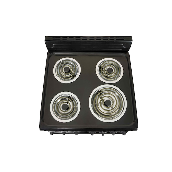 Premium Levella 24" 4-Burner Electric Stove in Black -  PRE2427GB