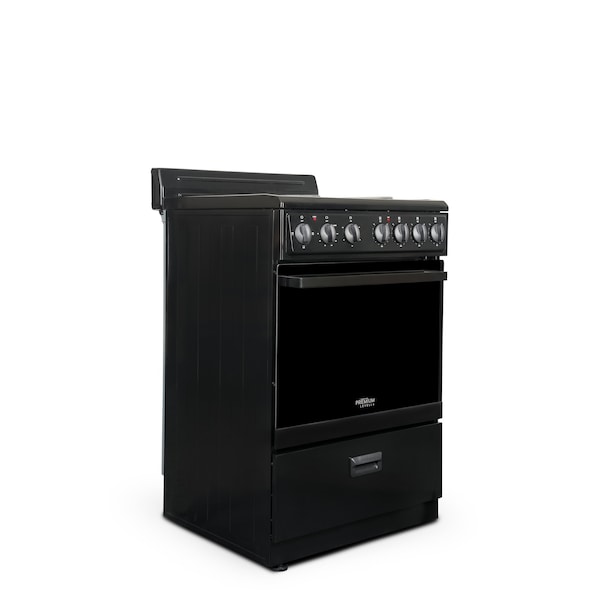 Premium Levella 24" 4-Burner Electric Stove in Black -  PRE2427GB