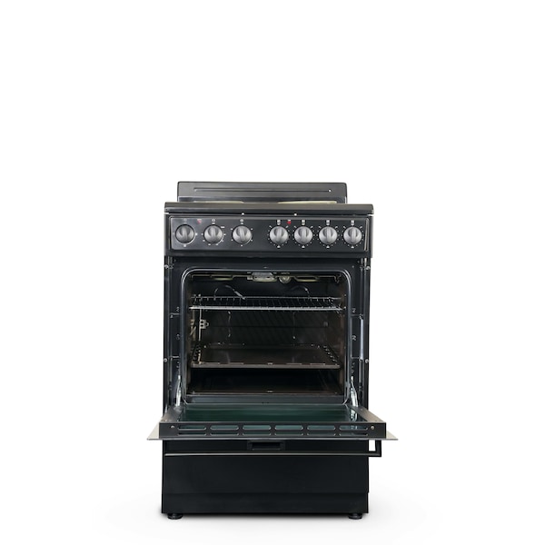 Premium Levella 24" 4-Burner Electric Stove in Black -  PRE2427GB