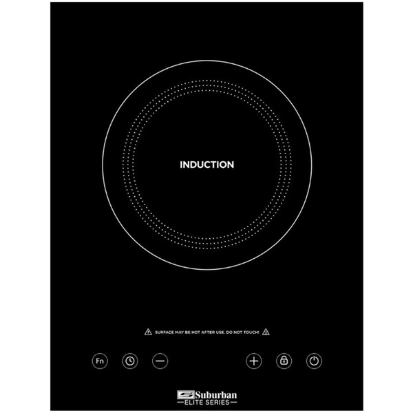 Suburban 120V AC 1800W Single Burner Glass Induction Cooktop - 1309.3308