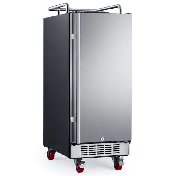 Edgestar 15 Inch Wide Kegerator Conversion Refrigerator with Forced Air Refrigeration - BR1500SS