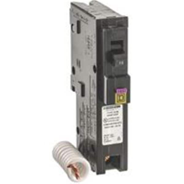 Square D Circuit Breaker, HOM Series, 15A, 1 Pole, 120V AC, 10kA - SQ387603