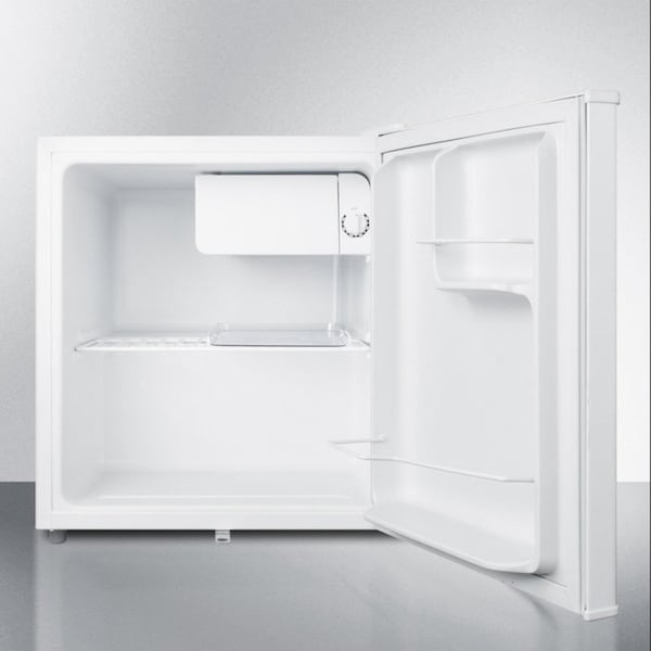 Summit Appliance Div. Summit Compact Refrigerator/Freezer, White, 1.7 Cubic Feet Capacity - S19LWH