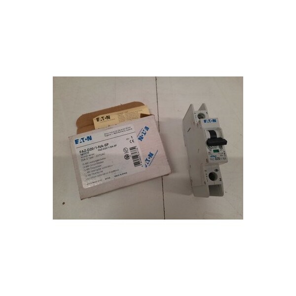 Moeller FAZ BRANCH PROTECTOR, UL 489 INDUSTRIAL MINIATURE CIRCUIT BREAKER - SUPPLEM - FAZ-D20/1-NA-SP