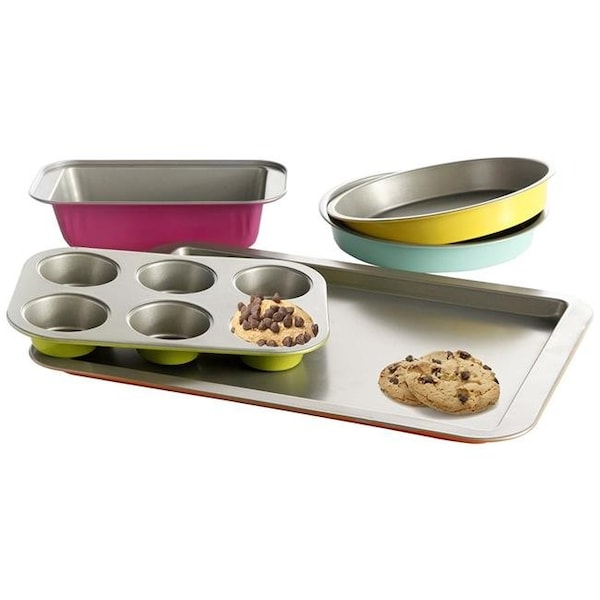 Gibson Gibson 92286.05 Home Color Splash Lyneham 5 Piece Carbon Steel Bakeware Set - 92286.05