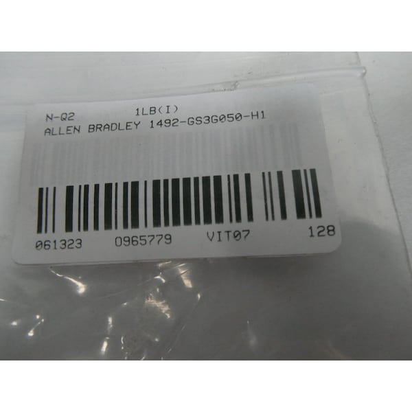 Allen Bradley Miniature Circuit Breaker, 1492-GS Series, 5A, 3 Pole, 240/480V AC, G Curve - 1492-GS3G050-H1