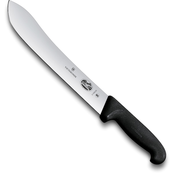 Swiss Army Brands Victorinox 40530 Kitchen Fibrox Pro Butcher 10In Straight Blade, 10.25In Width At Handle Black - VIC-5.7403.25