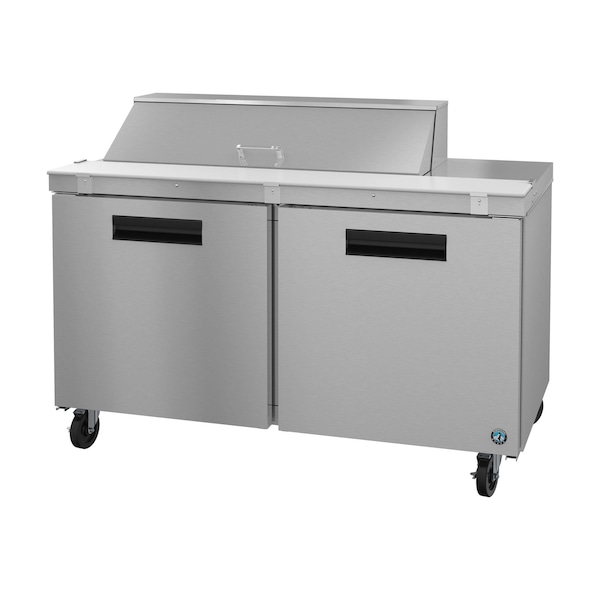Hoshizaki America Refrigerator, Two Section Sandwich Prep Table, Stainless Doors,  - SR60B-12
