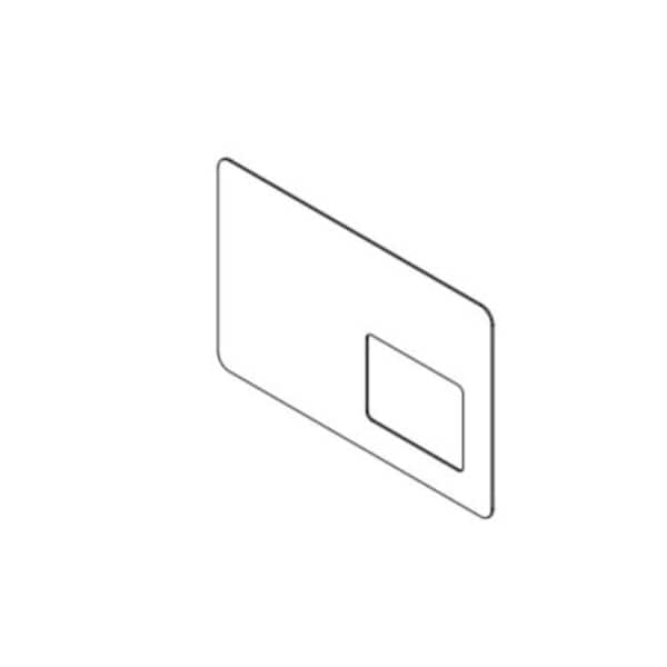 Usa Industrials Clear Sneeze Guard - 1/8" T x 48" W x 32" H - 10" W x 10" H Offset, PK6 - BULK-PD-161
