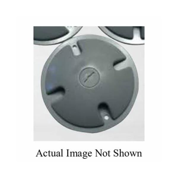 Mulberry Electrical Box Cover, Round, Die-Cast Zinc, Blank Cover - 30367