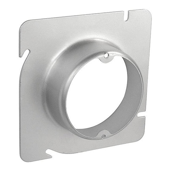 Southwire Electrical Box Cover, Square, Galvanized Steel, Ring and Raised Cover - 72C3-1-1/4