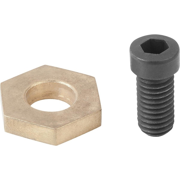 Kipp Cam Screw Hexagon D=M06X12 Brass, Comp:Carbon Steel - K0026.06