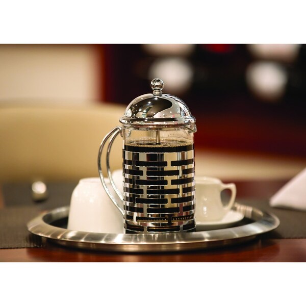 Service Ideas Stainless Steel French Press 20 oz. French Press - T477B