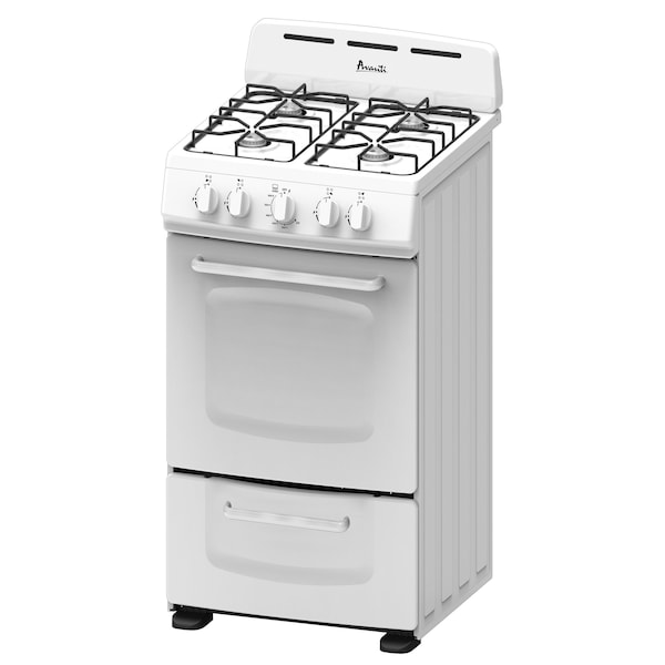 Avanti Avanti 20" Gas Range, White - GRO20P0W