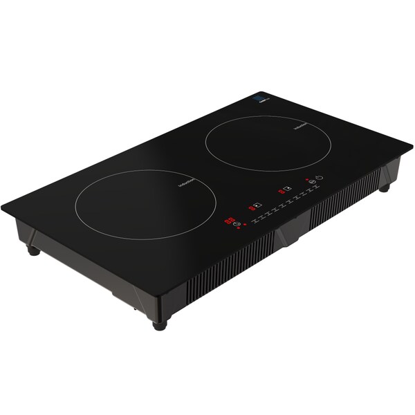 Drinkpod Cheftop Portable Induction Cooktop 2 Burner Electric Cooktop with Kids Safety Lock 1800 Watt - DP-CHEFTOP-2