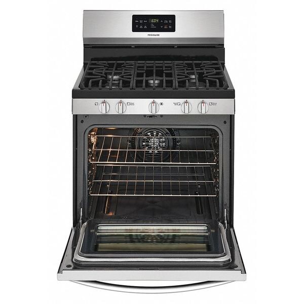 Frigidaire Oven Range, Natural Gas, Stainless Steel - FGGF3036TF
