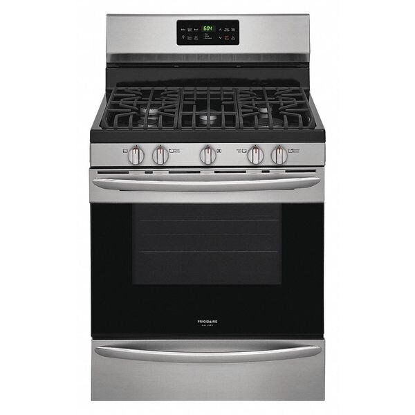 Frigidaire Oven Range, Natural Gas, Stainless Steel - FGGF3036TF