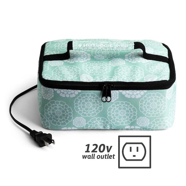 Hotlogic HotLogic 16801056-AF Portable Personal Mini Oven; Aqua Floral - 16801056-AF