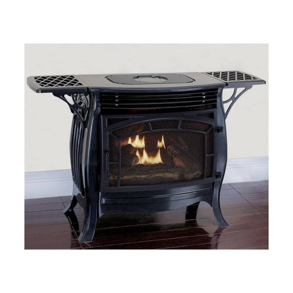 Duluth Forge Dual Fuel Ventless Gas Stove - 26,000 Btu, Remote Control Gloss Bl - FDSR25-GF