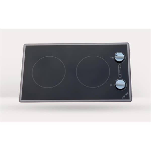 Kenyon Kenyon B41719 Cortez 2-burner Cooktop; black with analog control - two 6 .5 inch 208V UL - B41719